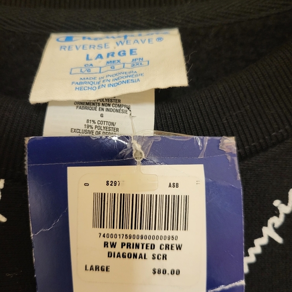 NWT Champion Reverse Wear Men's sweatshirt-L - Picture 7 of 7